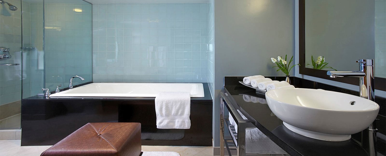 Bathroom at the Hilton Club &ndash; New York